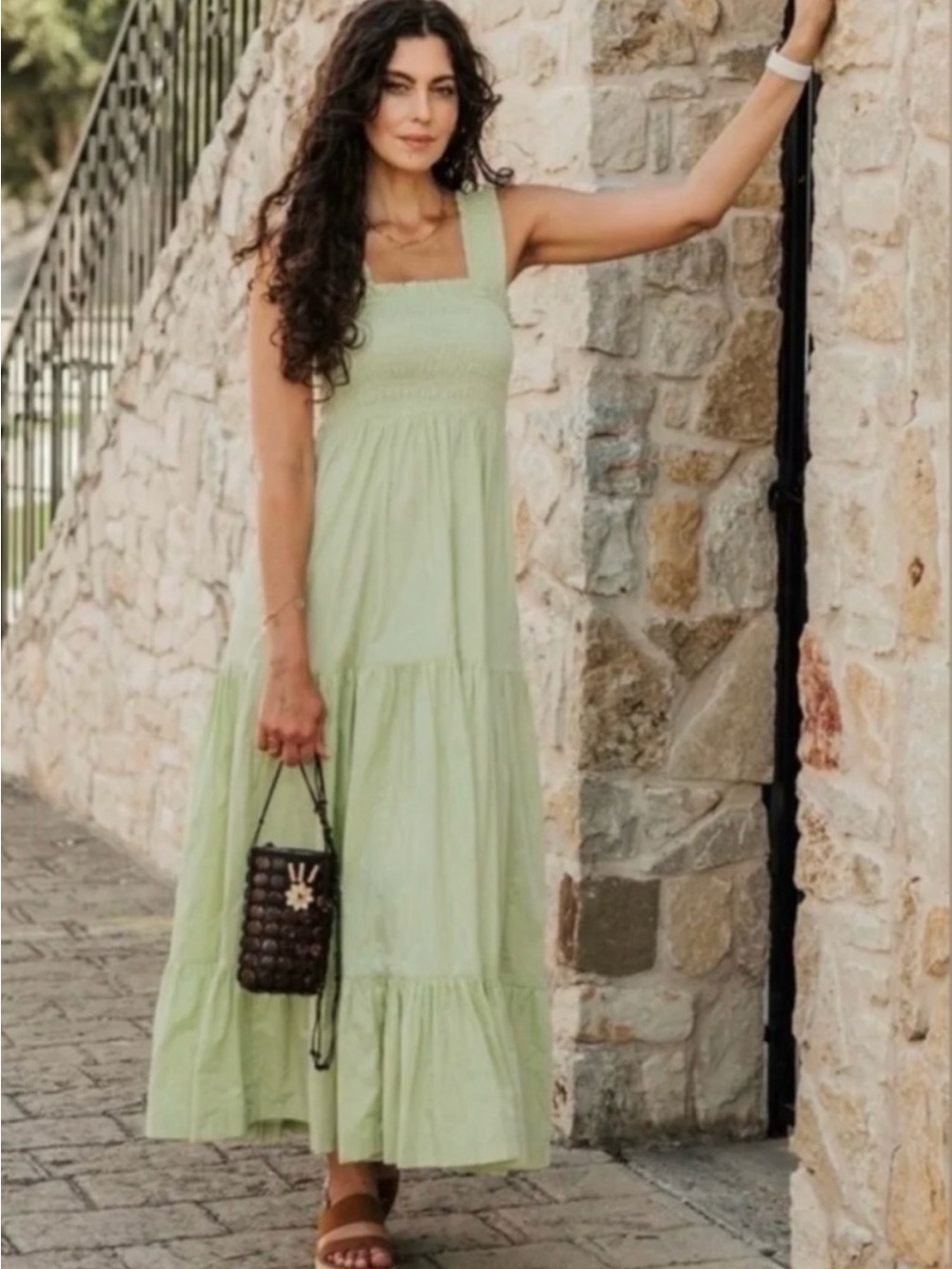 Abercrombie & Fitch Smocked Maxi Dress
